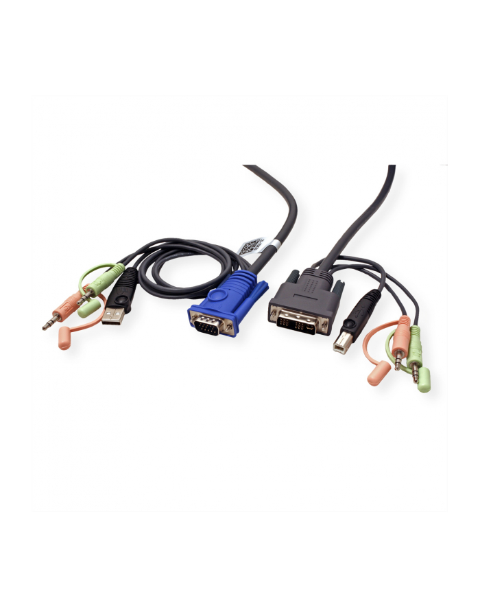 ATEN 2L-7DX2U ATEN 2L-7DX2U 1.8M USB VGA to DVI-I KVM Cable with Audio główny