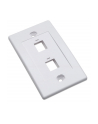 intellinet network solutions INTELLINET 163293 Intellinet 2-Port Keystone plate for surface mount box (PN 517874) white - nr 2