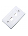 intellinet network solutions INTELLINET 163293 Intellinet 2-Port Keystone plate for surface mount box (PN 517874) white - nr 3