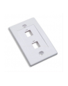 intellinet network solutions INTELLINET 163293 Intellinet 2-Port Keystone plate for surface mount box (PN 517874) white - nr 4