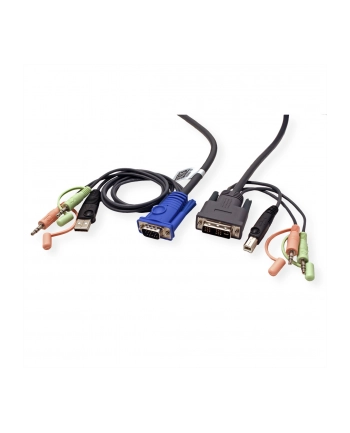 ATEN 2L-7DX2U ATEN 2L-7DX2U 1.8M USB VGA to DVI-I KVM Cable with Audio