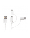 LOGILINK CU0126 LOGILINK - Kabel USB / MicroUSB z adapterem Lightning i USB-C , dł.1m - nr 5