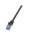 LOGILINK CQ3103S LOGILINK Patchcord Cat.6A 10G S/FTP PIMF PrimeLine 15m czarny - nr 3