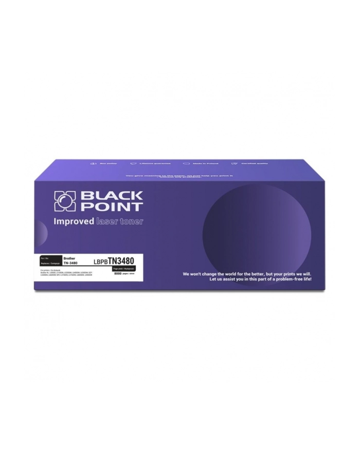 BLACKPOINT LBPBTN3480 Toner Black Point LBPBTN3480 | black | 8000 pp. | Brother TN-3480 główny