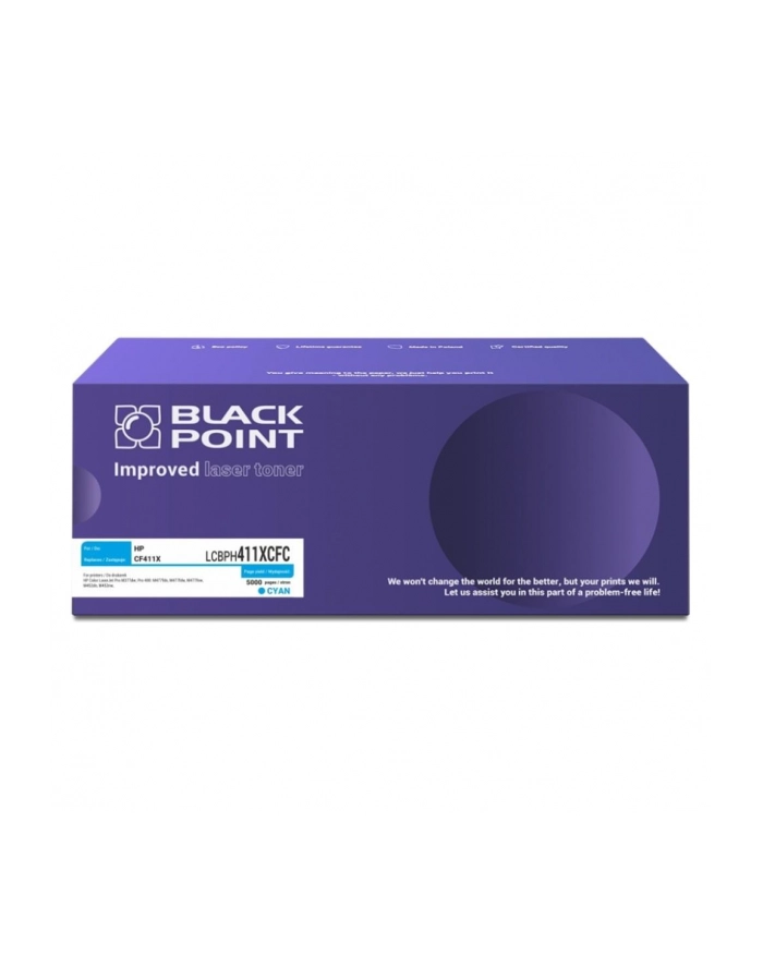 BLACKPOINT LCBPH411XCFC Toner Black Point LCBPH411XCFC | cyan | 5 000 pp | HP M377/M452/M477 | HP CF411X główny