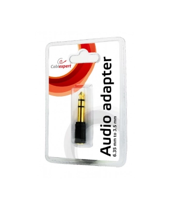 GEMBIRD A-6.35M-3.5F Gembird adapter audio 6.35mm do 3.5mm, czarny