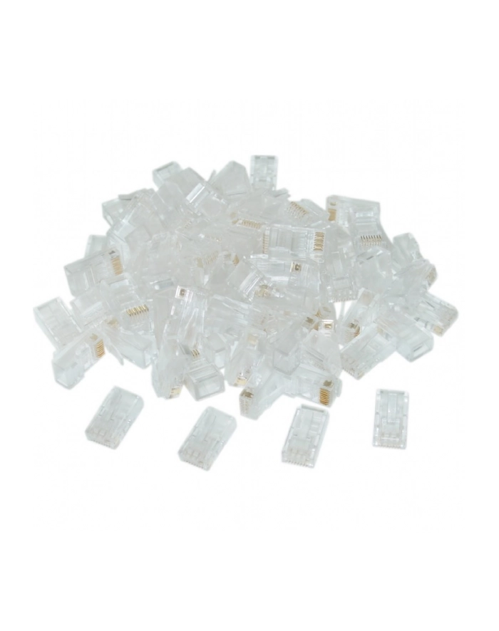 GEMBIRD LC-8P8C-002/50 Gembird wtyk sieciowy RJ45 (50 sztuk) kat. 6, 8P8C, 30U, do drutów główny