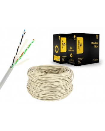 GEMBIRD UPC-6004SE-L Gembird kabel instalacyjny UTP, 4x2, kat. 6, linka, premium CCA, ECA,305m, szary