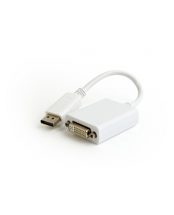 GEMBIRD A-DPM-DVIF-03-W Gembird adapter Displayport v1.2 (M) -> DVI(F)29pin 10cm, biały