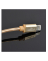 GEMBIRD CCB-mUSB2B-AMLM-6-G Gembird kabel USB do 8-pin, oplot, wtyki w osłonie metalowej, 1.8m, złoty - nr 2