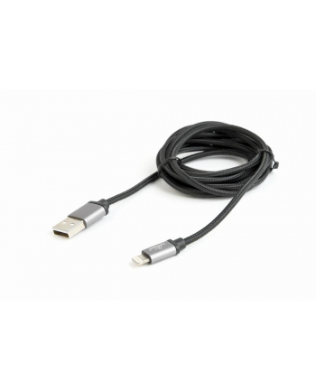 GEMBIRD CCB-mUSB2B-AMLM-6 Gembird kabel USB do 8-pin, oplot, wtyki w osłonie metalowej, 1.8m, czarny