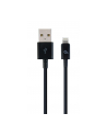 GEMBIRD CC-USB2P-AMLM-1M Gembird Kabel USB do 8-pin, ładowanie transmisja (Ipad,Iphone5/6/7/8/X),1m,czarn - nr 1