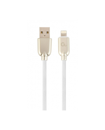 GEMBIRD CC-USB2R-AMLM-1M-W Gembird Kabel Premium USB do 8-pin (metalowe wtyki, kabel gumowany) 1m, biały