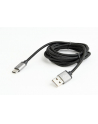 GEMBIRD CCB-mUSB2B-AMCM-6 Gembird kabel USB-C czarny oplot nylonowy, metalowe wtyki, 1.8m - nr 1