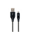 GEMBIRD CC-USB2B-AMCM-1M-BW Gembird premium kabel USB-C 2.0 (AM/CM) metalowe wtyki, oplot, 1m, czarny/biały - nr 1