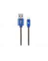 GEMBIRD CC-USB2J-AMCM-1M-BL Gembird kabel USB -C (metalowe wtyki, oplot nylonowy w kolorze denim - jeans) 1m - nr 7