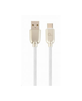 GEMBIRD CC-USB2R-AMCM-1M-W Gembird kabel USB-C 2.0 (AM/CM) metalowe wtyki, kabel gumowany, 1m, biały