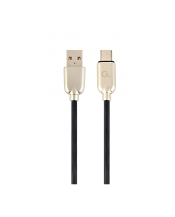 GEMBIRD CC-USB2R-AMCM-2M Gembird kabel USB-C 2.0 (AM/CM) metalowe wtyki, kabel gumowany, 2m, czarny