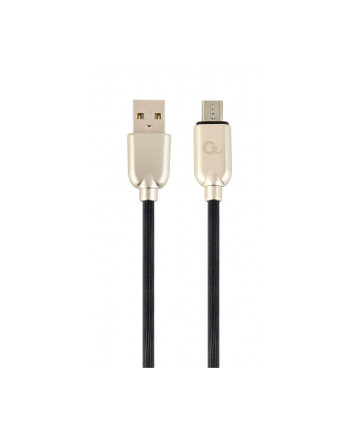 GEMBIRD CC-USB2R-AMmBM-1M Gembird kabel micro USB 2.0 AM-MBM5P (metalowe wtyki, kabel gumowany) 1m, czarny