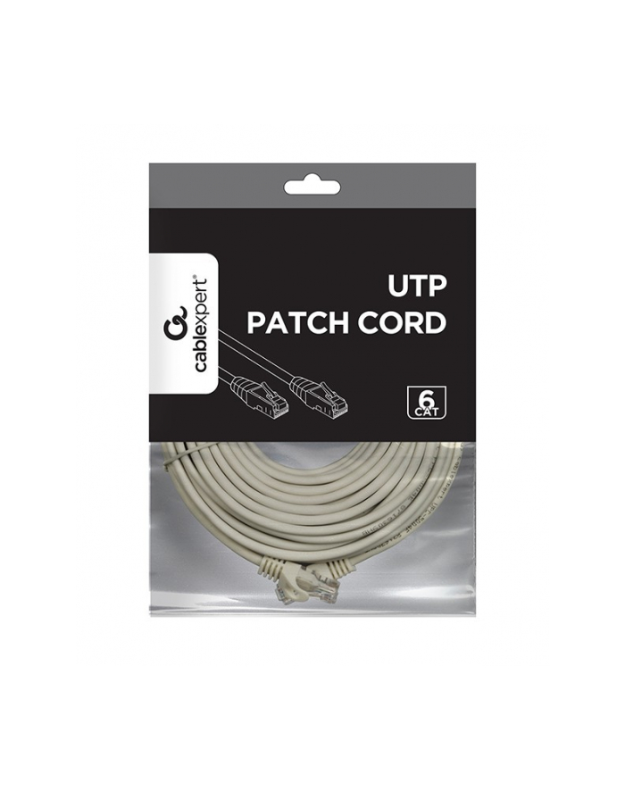 GEMBIRD PP6U-15M Gembird patchcord RJ45, osłonka zalewana, kat. 6, UTP, 15m, szary główny