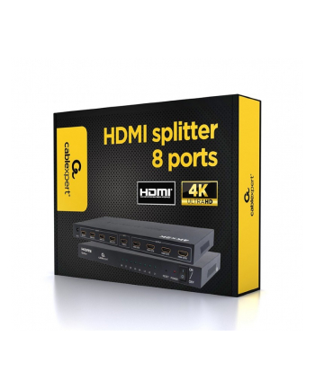 GEMBIRD DSP-8PH4-03 Gembird Video Splitter HDMI 8 portów, 1 Nadajnik -> 8 Odbiorników