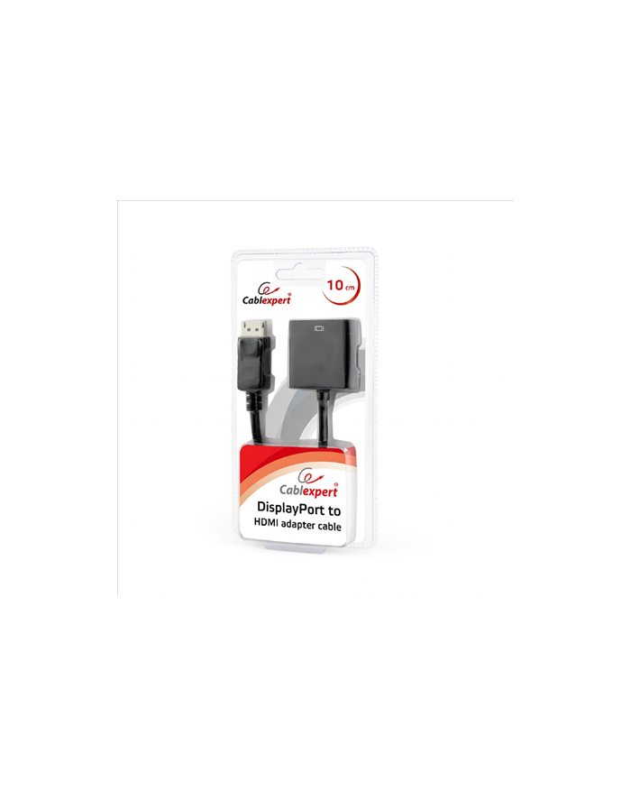 GEMBIRD AB-DPM-HDMIF-002 Gembird adapter Displayport(M) -> HDMI(F) 10cm, czarny, blister główny