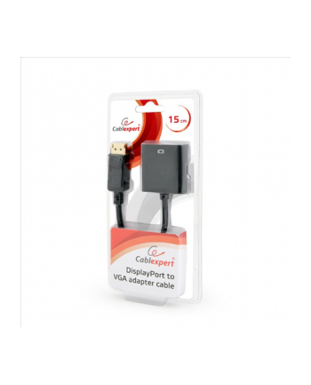 GEMBIRD AB-DPM-VGAF-02 Gembird adapter displayport 1.1->VGA, na kablu, czarny, blister