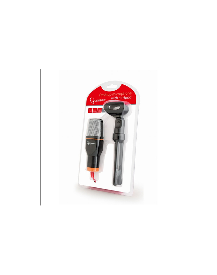 GEMBIRD MIC-D-03 Gembird mikrofon na podstawce (statyw) MIC-D-03 z wyłącznikiem, czarny główny