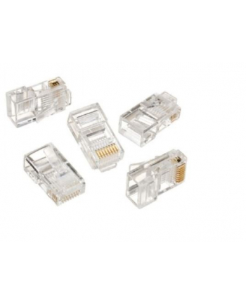 GEMBIRD LC-8P8C-001/100 Gembird wtyk sieciowy RJ45 (100 sztuk) kat. 5e, 8P8C, 30U, do drutów