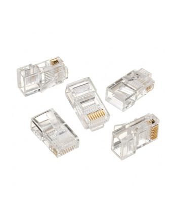 GEMBIRD LC-8P8C-001/10 Gembird wtyk sieciowy RJ45 (10 sztuk) kat. 5e, 8P8C, 30U, do drutów