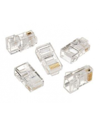 GEMBIRD LC-8P8C-001/50 Gembird wtyk sieciowy RJ45 (50 sztuk) kat. 5e, 8P8C, 30U, do drutów