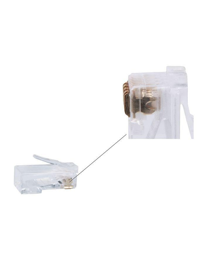 GEMBIRD LC-8P8C-002/10 Gembird wtyk sieciowy RJ45 (10 sztuk) kat. 6, 8P8C, 30U, do drutów główny