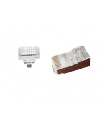 GEMBIRD LC-PTF-01/10 Gembird wtyk sieciowy RJ45 (10 sztuk) przelotowy FTP,8P8C, do drutów i linek