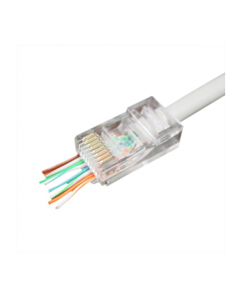 GEMBIRD LC-PTU-01/100 Gembird wtyk sieciowy RJ45 (100 sztuk) przelotowy UTP,8P8C,do drutów i linek