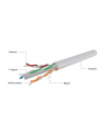 GEMBIRD UPC-6004SE-L Gembird kabel instalacyjny UTP, 4x2, kat. 6, linka, premium CCA, ECA,305m, szary - nr 7