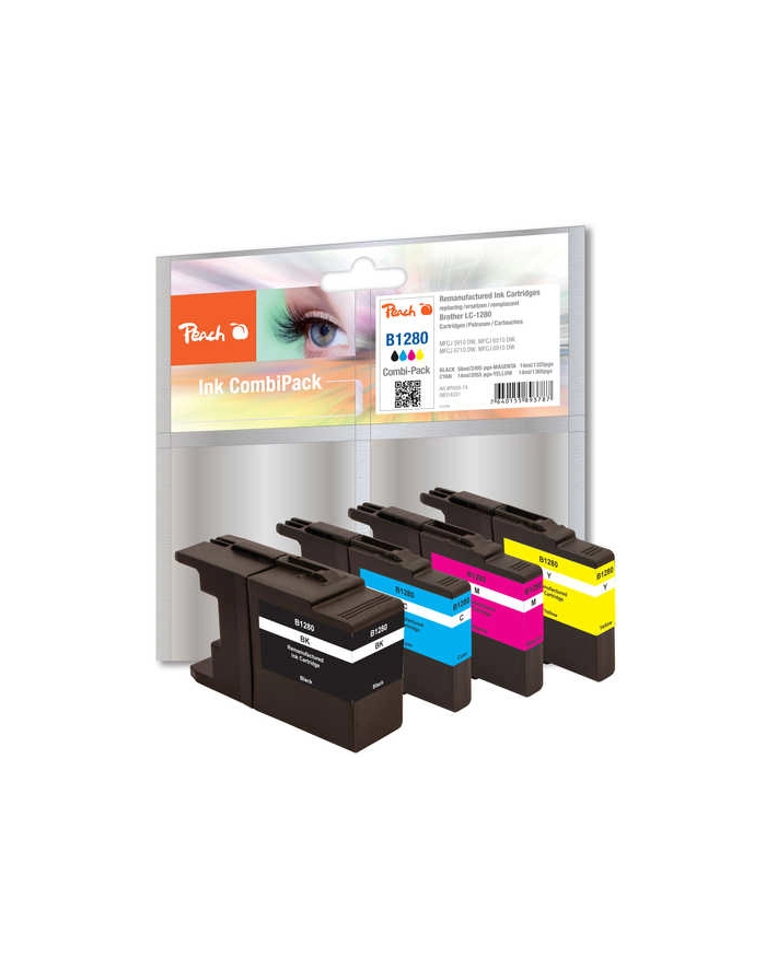 PEACH PI500-74 Ink PEACH PI500-74 Brother LC-1280 MultiPack | bk, c, m, y główny