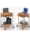 TECHLY 305694 Techly Biurko komputerowe Compact 600x450 z półką na klawiaturę buk/srebrne - nr 1