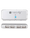 TECHLY 106114 Techly 4-Portowy hub USB 2.0 Hi-Speed 4x USB-A z kablem 55mm, srebrny - nr 13
