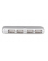 TECHLY 106114 Techly 4-Portowy hub USB 2.0 Hi-Speed 4x USB-A z kablem 55mm, srebrny - nr 7