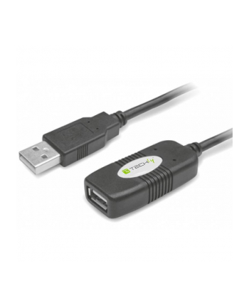 TECHLY 023646 Techly Przedłużacz kabel USB 2.0 aktywny USB A/USB A M/F 10m czarny