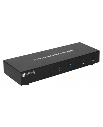 TECHLY 101928 Techly 2-portowy przełącznik KVM DisplayPort/USB 2x1 z podwójnym wideo i audio nr 1