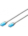 DIGITUS DK-1512-0025/WH DIGITUS Kabel patch cord UTP, CAT.5E, biały , 0.25m, 15 LGW - nr 11