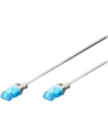 DIGITUS DK-1512-005/WH DIGITUS Kabel patch cord UTP, CAT.5E, biały, 0.5m, 15 LGW - nr 12