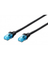 DIGITUS DK-1512-015/BL DIGITUS Kabel patch cord UTP, CAT.5E, czarny, 1,5m 15 LGW - nr 2