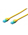 DIGITUS DK-1512-015/Y Kabel Digitus patch cord UTP, CAT.5E, żółty, 1,5 m, 15 LGW - nr 2