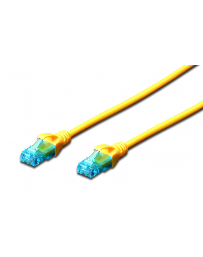 DIGITUS DK-1512-015/Y Kabel Digitus patch cord UTP, CAT.5E, żółty, 1,5 m, 15 LGW główny