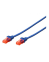 DIGITUS DK-1612-005/BL Kabel Digitus patch cord UTP, CAT.6, czarny, 0,5m, 15 LGW - nr 10