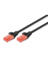 DIGITUS DK-1612-010/BL Kabel Digitus patch cord UTP, CAT.6, czarny, 1,0 m, 15 LGW - nr 6