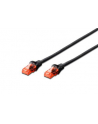 DIGITUS DK-1612-020/BL Kabel Digitus patch cord UTP, CAT.6, czarny, 2,0 m, 15 LGW - nr 1