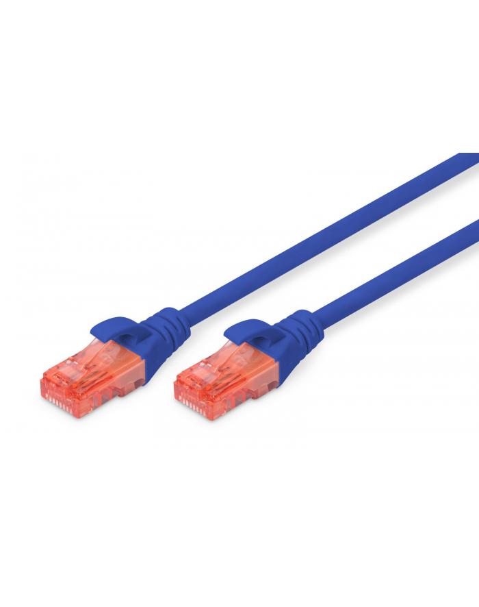 DIGITUS DK-1612-050/B Kabel Digitus patch cord UTP, CAT.6, niebieski, 5,0m, 15 LGW główny